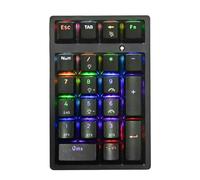 Clavier Numérique sans Fil Clavier Mécanique USB Compact | Pavé Numérique 21 Touches Portable Mini Pour Ordinateur de Bureau, Portable et