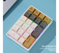 Clavier numérique sans fil K21,connexion Bluetooth Leic-mode,échange à chaud mécanique,attaque requin,mini clavier 21 touches pour les finances - Type Glimmer-Blue Switch