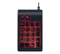 Clavier Numérique USB Lumineux Noir, Mini Pavé Portable en Plastique