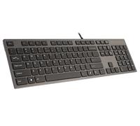 A4Tech KV-300H clavier USB QWERTY Noir, Gris - Claviers (Standard, Avec fil, USB, QWERTY, Noir, Gris)