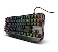 Ozone Clavier Gaming Alpha Strike -OZALPHASTRIKESP- Clavier mécanique, Switches Outemu Rouge, Rétroéclairage LED RGB, Silencieux, Numérique, Disposition Espagnole, Noir