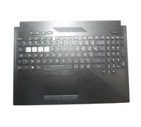 Clavier PalmRest pour Ordinateur Portable pour ASUS ROG Strix Scar II GL564GM GL564GV Top Case Noir Clavier rétroéclairé RGB AZERTY Français FR Noir