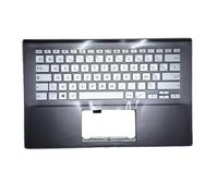 Clavier PalmRest pour Ordinateur Portable pour ASUS V431F V431FA V431FAC V431FL V431FLC Top Case Gris Clavier FR France Argent
