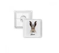 Clavier PBT Gris Gros Nez Wild Lièvre Animal pour Clavier mécanique Blanc OEM sans marquage R2 Multicolore
