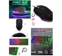 Clavier PC Gamer - Spirit of Gamer - PRO-K2 - Anti-Ghosting 24 Touches - Rétroéclairage RGB ¿ Filaire + Souris GAMER RGB