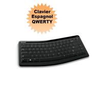 Clavier PC Microsoft Bluetooth Mobile 5000 1390 QWERTY Espagnol Noir NEUF