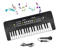 Clavier Piano Enfants avec Microphone, Shayson 37 Touches Musical Multifunction Portable Musique, Jouets d'apprentissage électronique pour Bébé Filles Garçons Noël, Cadeau d'anniversaire