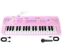 Clavier Piano Enfants avec Microphone, Shayson 37 Touches Musical Multifunction Portable Musique, Jouets d'apprentissage électronique pour Bébé Filles Garçons Noël, Cadeau d'anniversaire