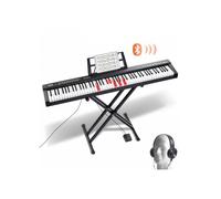 Clavier Piano Numérique 88 touches semi-lestées, support réglable, pédale sustain, débutants
