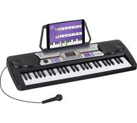 Clavier Piano Numerique Keyboard 54 Touches 255 Sons Rythmes Microphone Pupitre