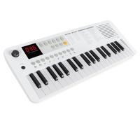 Classic Cantabile MINI-37 Clavier - 37 mini-touches - Alimentation via USB-C ou piles - 100 sons et rythmes - USB-MIDI - Haut-parleur et sortie casque - blanc-gris