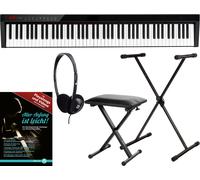 Clavier Piano Numerique Synthes 88 Touches 128 Sons USB Bluetooth Set Pied Banc