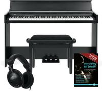 Clavier Piano Numérique Synthes 88 Touches à Dynamique USB Pédale Noir Set Banc