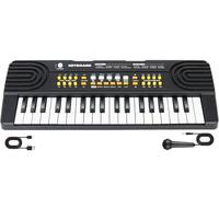 Clavier Piano pour Enfants 3-7 Ans Clavier 37 Touches Clavier Électronique Portable avec Microphone Jouet Musical Éducatif et Cadeau Populaire pour Garçons et Filles (Noir)