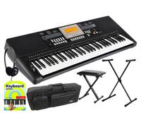 Clavier Piano Synthés Numerique 61 Touches 618 Sons Soporte Banquette Housse Set