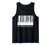Clavier Piano Techno Party Music. Effet Vieilli Grunge Débardeur