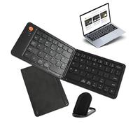 Clavier pliable : clavier pliable ultra fin portable | Compatible avec tablettes, ordinateurs portables et smartphones | Prend en charge 3 appareils pour une saisie pratique sur la ma