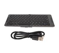 Clavier Pliable, Clavier sans Fil Pliable à 3 Canaux, 2 Plis, Portable, Batterie Intégrée de 90 MAh pour Tablette