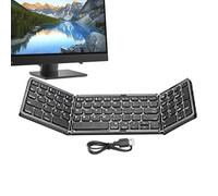 Clavier pliable sans fil, clavier sans fil pliable, clavier portable sans fil pliable, clavier multisystème pour une saisie multilingue et silencieuse