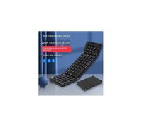 Clavier pliable ultra-portable avec pavé tactile, autonomie de 100 heures, Bluetooth 5.1, 81 touches, compatible iOS, Android et Windows.