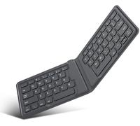 Clavier Pliable Universel,Clavier Sans Fil Rechargeable Portable Ultra-Mince Bluetooth Pour Ipad,Iphone,Compatible Avec Ios,Android Et Windows,Clavier En Version Américaine Qwerty - Gris