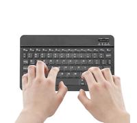 Clavier Portable - Clavier Ultra Fin 24,5 X 14,5 X 0,6 Cm, Intégration Du Pavé Tactile | Saisie Silencieuse Et Rechargeable Portable, Disposition Ergonomique Compacte, Station De Travail Pour