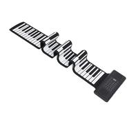 Clavier portable pliable pour piano enroulable 88 touches | Design en silicone flexible avec affichage LED Sortie MIDI | 128 sons rythmes et chansons de démonstration pour débutants, enfants et