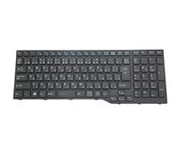 Clavier portable pour Fujitsu LifeBook A357 A359 A514 A544 A555 A557 AH355 AH356 AH456 AH524 AH544 AH555 AH564 AH565 AH574 CP651297-03 MP-13K30J0-930 (japonais, JP, JA, noir, avec cadre) Nouveau