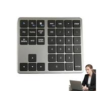 Clavier portable sans fil - Clavier à 35 touches - Utilisation silencieuse et efficace du clavier numérique d'ordinateur, petit clavier mécanique