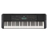 Clavier portable Yamaha PSR-E283 pour débutants, noir - Avec 410 sonorités d'instruments, 150 styles d'accompagnement et 122 morceaux, y compris un bon pour 2 leçons de clavier en ligne à la Yamaha Mu