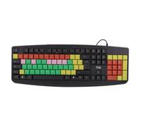 T'nB - Clavier Enfant pour Apprentissage, Touches Silencieuses Colorées Filaire USB-A, Connexion Facile Plug & Play - AZERTY