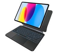 Clavier pour iPad 11 (A16 2025) & iPad 10 (10.9"") - Design Magnétique Flottant - AZERTY - Pavé Tactile & Rétroéclairage 7 Couleurs