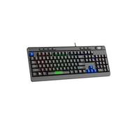 Celly Clavier Stealth – Rétroéclairé RVB 12 modes, Touches à membrane anti-fantôme, USB-A 1,5 m