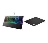 Clavier pour jeu SteelSeries Apex 3 Espagnol Qwerty Noir Tapis Gaming