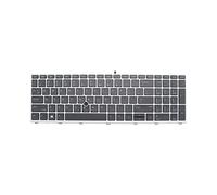Clavier pour ordinateur portable HP ProBook 650 G4 655 G4 avec pointeur Silver Frame US avec point L09595-001 L09593-001 603780134101 6037B0134201.