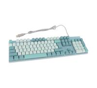 Clavier pour Personnes âgées, Clavier Filaire USB à Gros Caractères avec Rétroéclairage, Réponse Rapide, Conception Résistante aux éclaboussures, Support Stable, Conception (Ciel