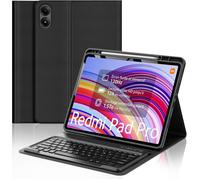 Clavier pour Redmi Pad Pro 12.1'' 2024/Xiaomi Pad POCO 12.1'' 2024,Clavier AZERTY sans Fil Bluetooth, Housse Multiposition, Noir