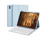 Clavier pour Redmi Pad Pro 12,1 Pouces 2024/Xiaomi Pad Poco 12,1 Pouces 2024, Clavier Bluetooth sans Fil AZERTY, étui Multi-Positions avec Stylet à Fonction Ranger