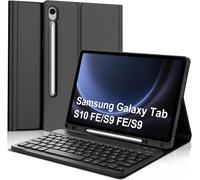 Clavier Pour Samsung Galaxy Tab S9 Fe/S10 Fe 10.9""/S9 11"", Bluetooth Mégnétique Détachable Azerty Coque Clavier Pour Samsung Galaxy Tab S9 Fe/S10 Fe 10.9""/S9 11"", Noir