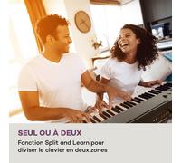 Clavier Preludio 88 touches dynamique de frappe Pédale de sustain noir