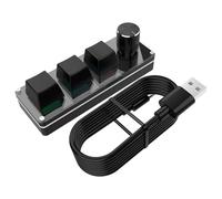 Clavier programmable - Clavier de jeu de programmation | Clavier mécanique silencieux pour travail, étude, jeux de bureau pour adultes, accessoires informatiques