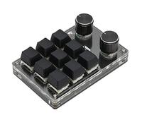 Clavier programmable DIY, Une Seule Touche pour réaliser des Combinaisons de Touches de Raccourci, Clavier de Jeu mécanique, Connexion Double Mode Filaire sans Fil, 9 Touches et 2 Boutons.