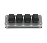 Clavier Programmable, Entièrement Personnalisable, Clavier Mécanique Compact, Acrylique Noir pour Tests Média, Ligne de Production et Ingénieurs de Test
