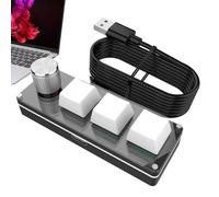 Clavier Programmable Pavé Mécanique Macro | Clavier Silencieux pour Étude Travail Affaires Hommes Femmes, Accessoires Informatique