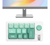 Clavier programmable - Pavé numérique mécanique RVB à une main | Pavé numérique à une main remplaçable à chaud avec joystick pour la conception graphique, le montage vidéo et la productivité au bureau