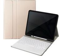 Clavier QWERTY Bluetooth pour iPad Pro 12.9 et Air 13 avec Etui Clapet Dorée