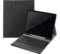 Clavier QWERTY Bluetooth pour iPad Pro 12.9 et Air 13 avec Étui Clapet Noir