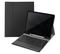 Clavier QWERTY Bluetooth pour iPad Pro 12.9 et Air 13 avec Étui Clapet Noir
