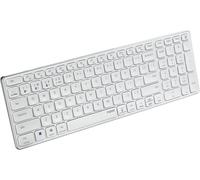 - Clavier Qwerty Portugais Multimode, Avec Bluetooth Et Connexion De 2,4 Ghz, Connectivité Pour Plusieurs Appareils Et Design Ultra Fin, E9700M, Blanc