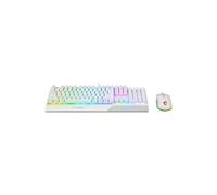 Clavier QWERTY Vigor GK30 + Souris Clutch Gaming GM11 - Blanc